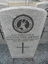 MERWE H.P., van der -1918