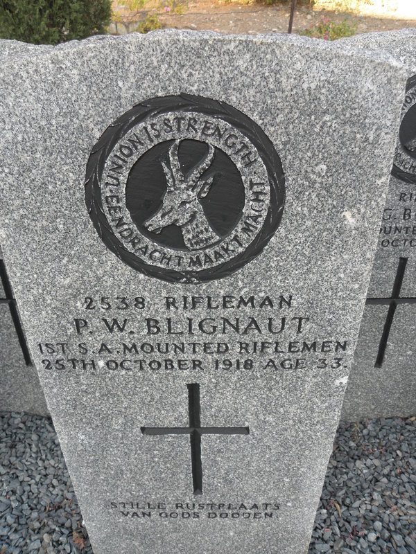 BLIGNAUT P.W. -1918