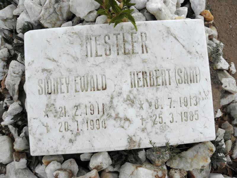NESTLER Sidney Ewald 1911-1994 :: NESTLER Herbert 1913-1985