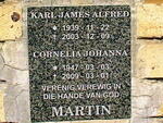 MARTIN Karl James Alfred 1939-2003 & Cornelia Johanna 1947-2009