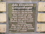 LENGENHAGER Ada Elizabeth 1945-2010