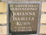 KUHN Johanna Isabella 1926-2004