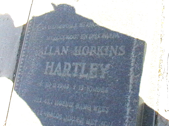 HARTLEY Allan Hopkins 1943-1986