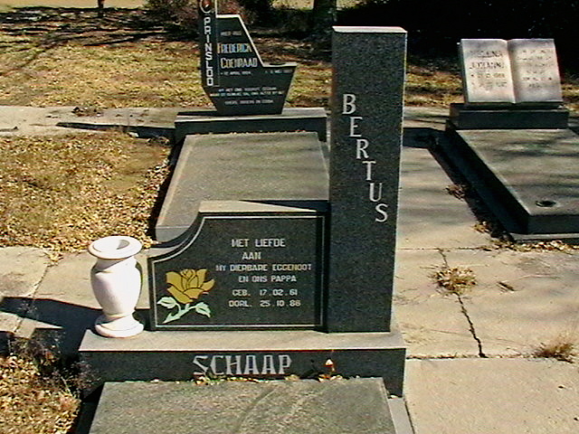 SCHAAP Bertus 1961-1986