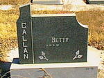 CALLAN Betty 1932-