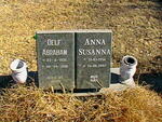 MERWE Oelf Abraham, van der 1935-1996 & Anna Susanna 1936-2007