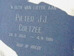 COETZEE Pieter J.J. 1958-1981