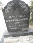 BASSINGTHWAIGHTE Douglas Dennis 1917-1997 & Frances Adah LEARY 1917-2002