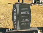 ANNANDALE Daniël Johannes 1952-2009 & Magrietha Magdalena 1958-2008