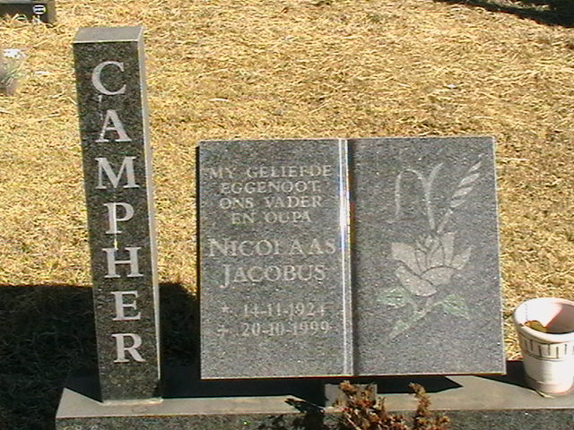 CAMPHER Nicolaas Jacobus 1921-1999