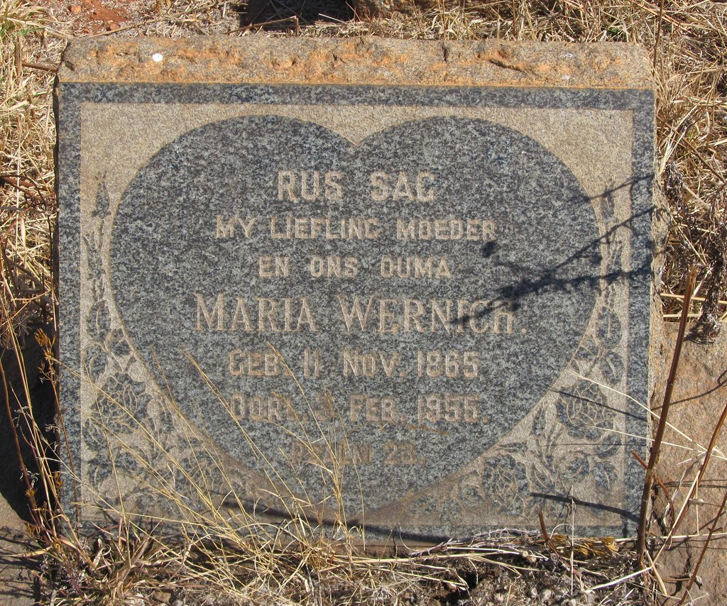 WERNICH Maria 1865-1955