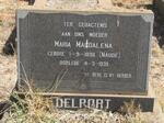 DELPORT Maria Magdalena nee NAUDE 1896-1939