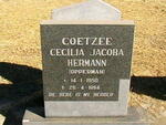 COETZEE Cecilea Jacoba Hermann nee OPPERMAN 1950-1994