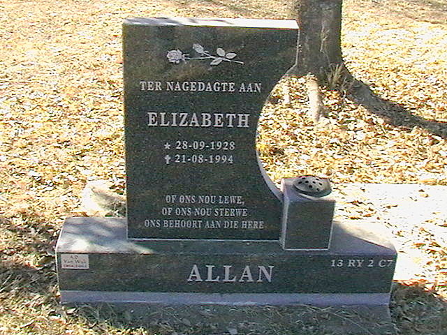 ALLAN Elizabeth 1928-1994