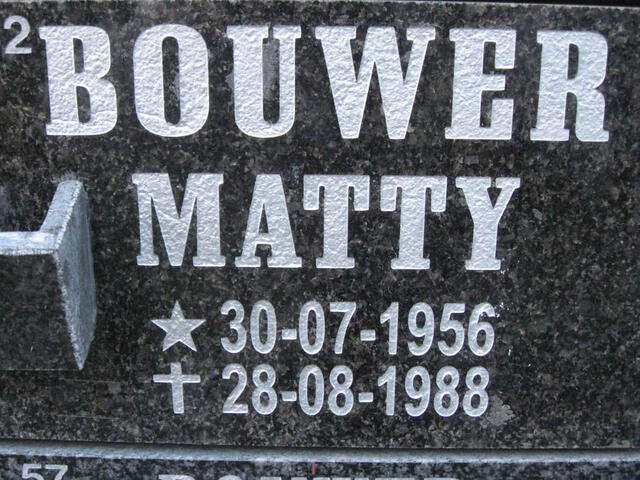 BOUWER Matty 1956-1988