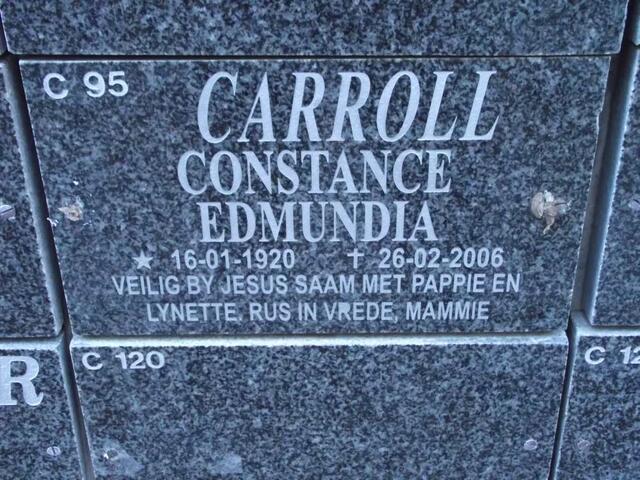 CARROLL Constance Edmundia 1920-2006