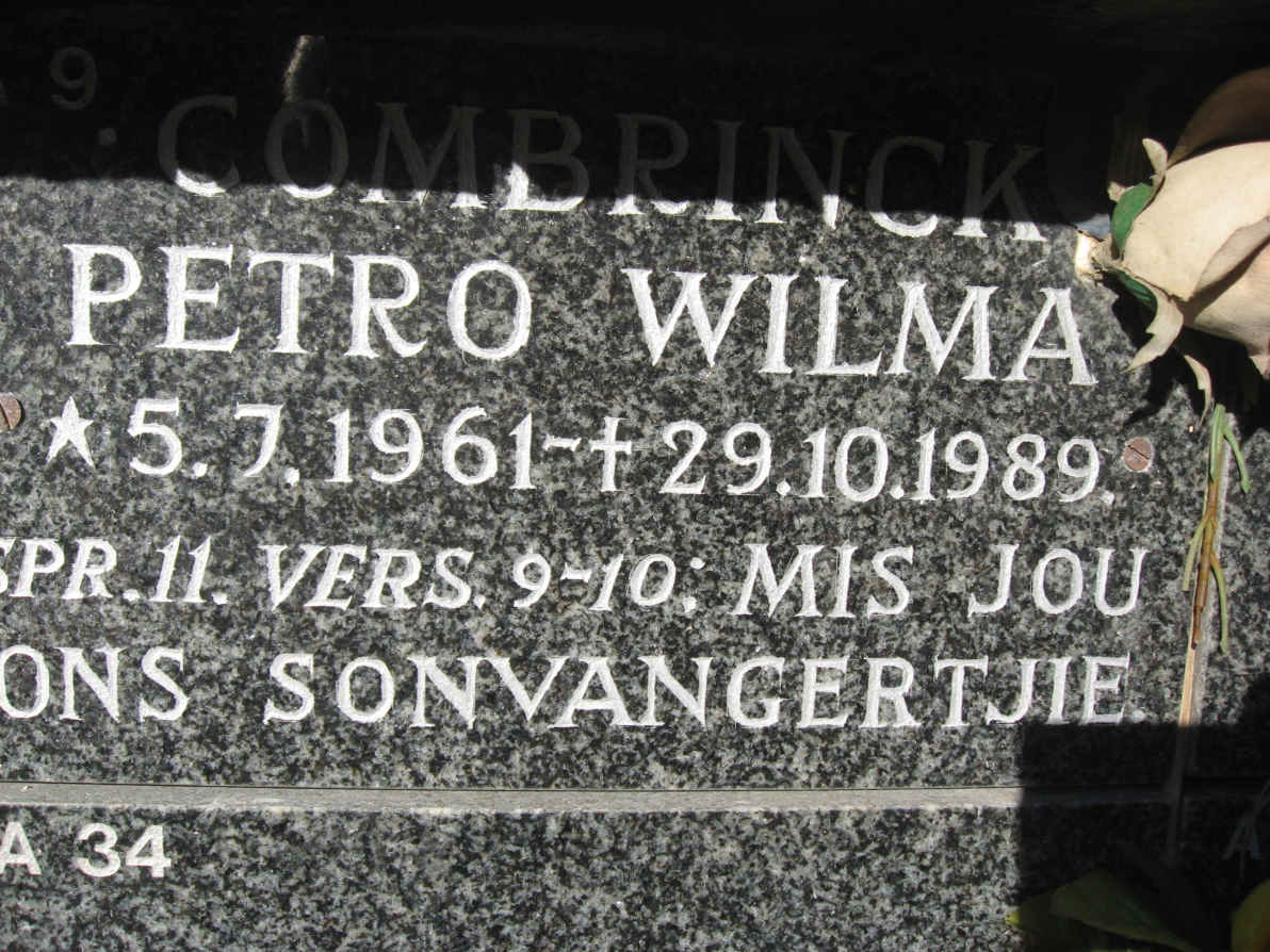 COMBRINCK Petro Wilma 1961-1989