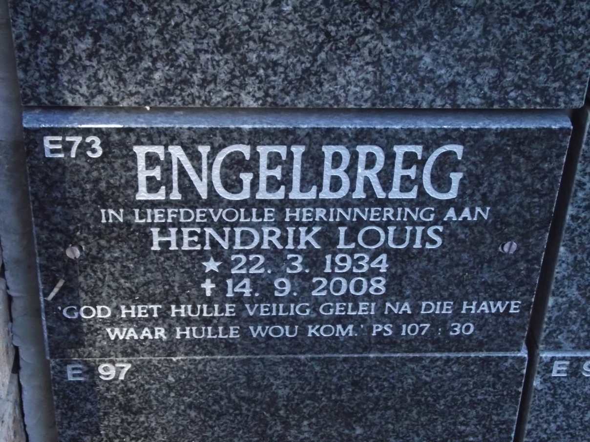 ENGELBREG Hendrik Louis 1934-2008