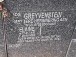 GREYVENSTEIN Elaine 1936-2009