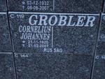 GROBLER Cornelius Johannes 1920-2007