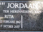 JORDAAN Rita 1942-2007