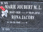 JOUBERT M.L. 1920-2010 :: JACOBS Rona 1940-