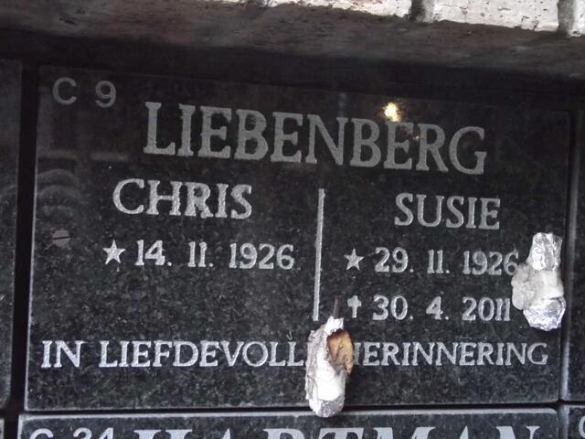 LIEBENBERG Chris 1925-  & Susie 1926-2011