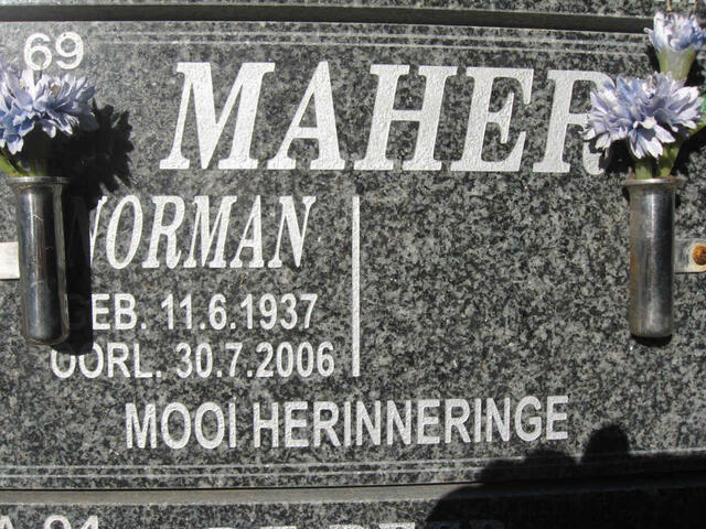 MAHER Norman 1937-2006