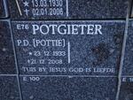 POTGIETER P.D. 1933-2008