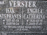 VERSTER Isak Stephanus 1927-2009 & Engela Catherina 1936-2009