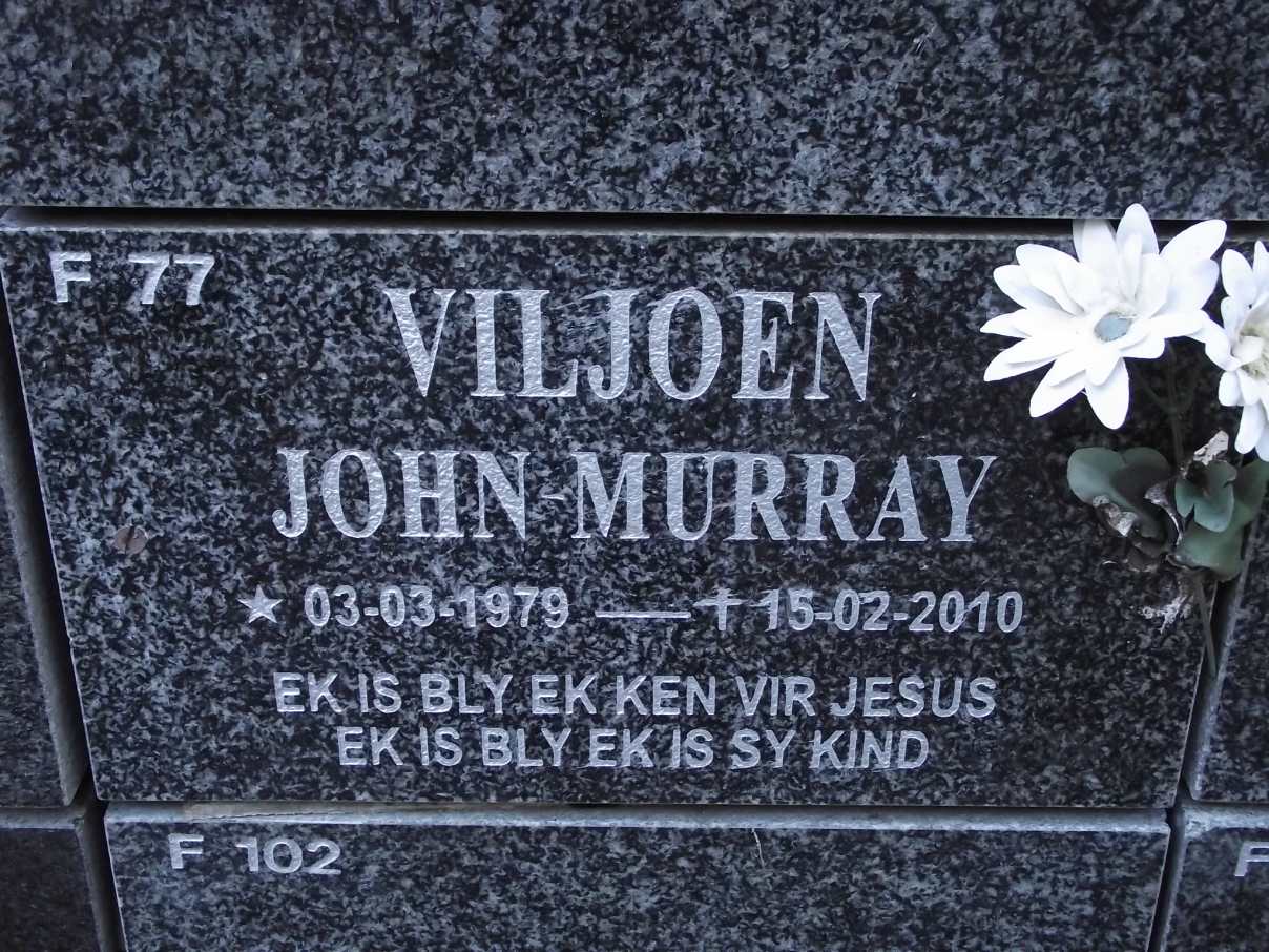 VILJOEN John Murray 1979-2010