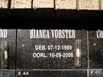 VORSTER Bianca 1989-2006
