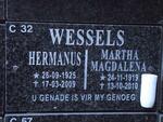 WESSELS Hermanus 1925-2009 & Martha Magdalena 1919-2010
