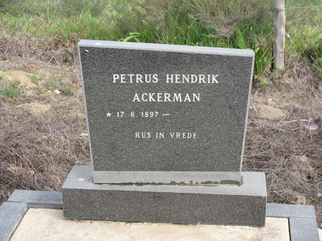 ACKERMAN Petrus Hendrik 1897-