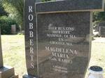 ROBBERTS Magdalena Maria nee RABIE 1913-1999