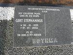 BOTHMA Gert Stephannus 1929-2006