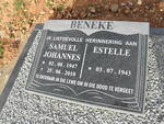 BENEKE Samuel Johannes 1947-2010 & Estelle 1943-