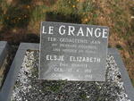 GRANGE Elsje Elizabeth, le nee RIEKERT 1918-1992