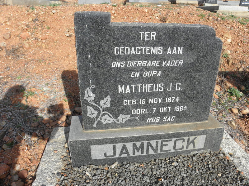 JAMNECK Mattheus J.C. 1874-1965