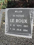ROUX Willem Du Plessis, le 1907-1994