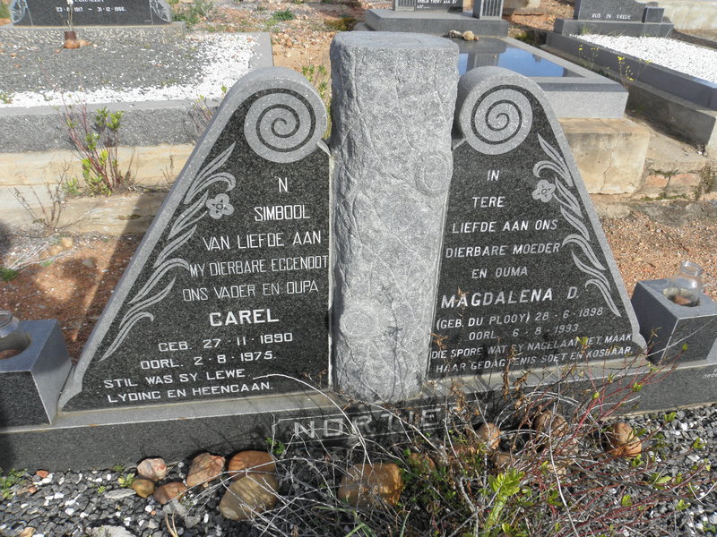 NORTIER Carel 1890-1975 & Magdalena D. DU PLOOY 1898-1993