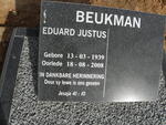 BEUKMAN Eduard Justus 1939-2008