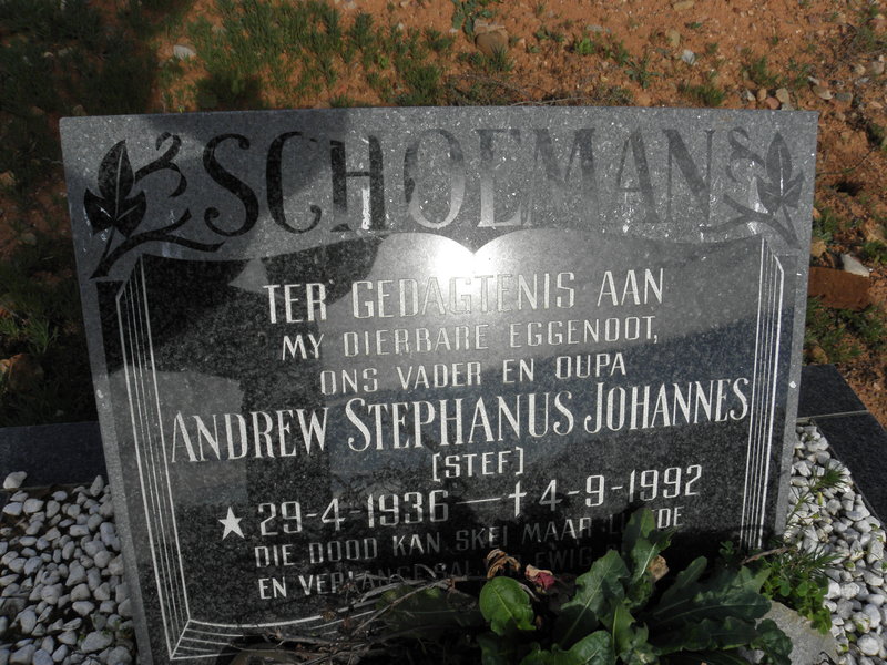 SCHOEMAN Andrew Stephanus Johannes 1936-1992