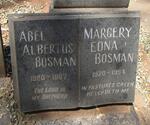 BOSMAN Abel Albertus 1920-1967 & Margary Edna 1920-1994