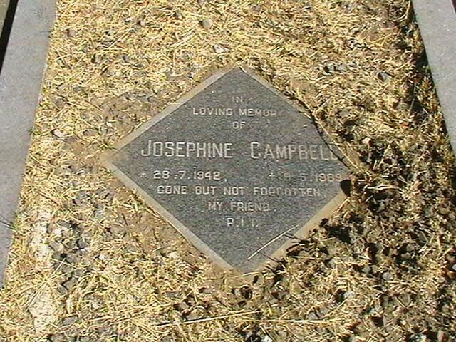 CAMPBELL Josephine 1942-1989