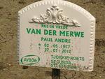 MERWE Paul Andre, van der 1977-2012