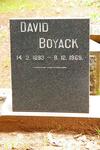 BOYACK David 1893-1969