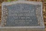 HENDERSON Harold -1941