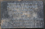 LANDSBERG Otto John -1916 & Barendinah Johanna NIENHABER -1929