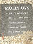 UYS Molly nee OLDENDORF 1916-1999